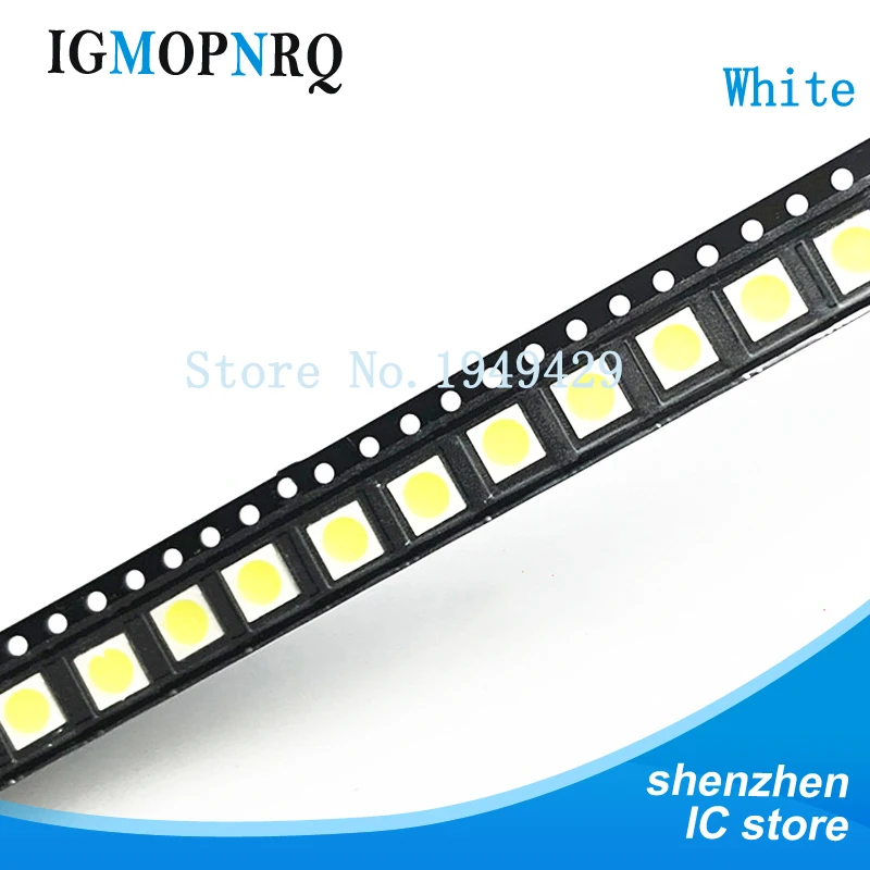 Новый Белый светодиод 5050 SMD 100 шт./лот|Диоды| |