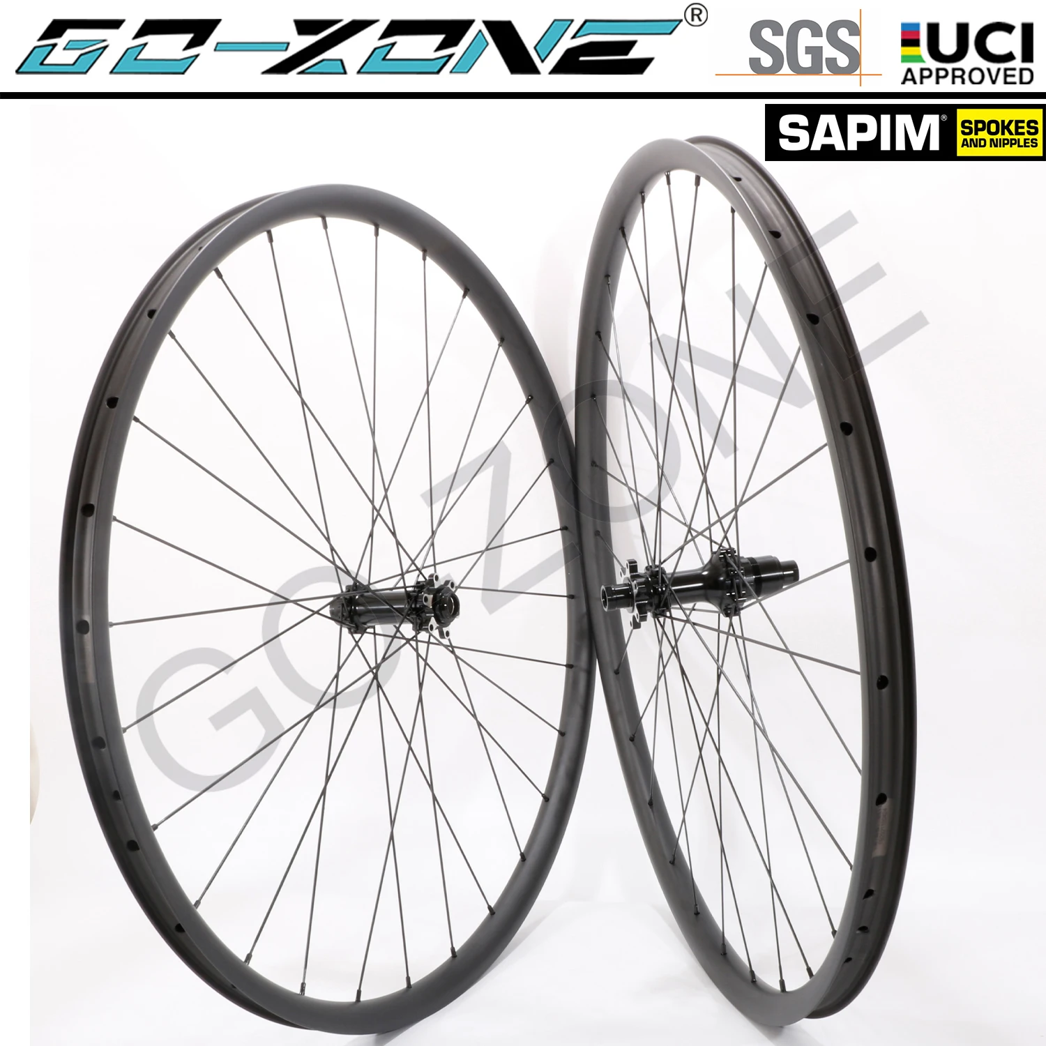 

29er Carbon MTB Wheels Tubeless Super Light GO-ZONE PRO4 Sapim Thru Axle / Quick Release / Boost UCI Approved MTB Wheelset 29