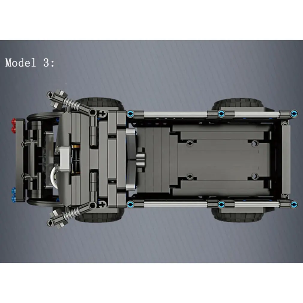 392 шт. M1 4CH пульт дистанционного управления DIY RC строительные блоки Rover Robot игрушки блоки конструктора с 360 вращением на месте для подарка детям