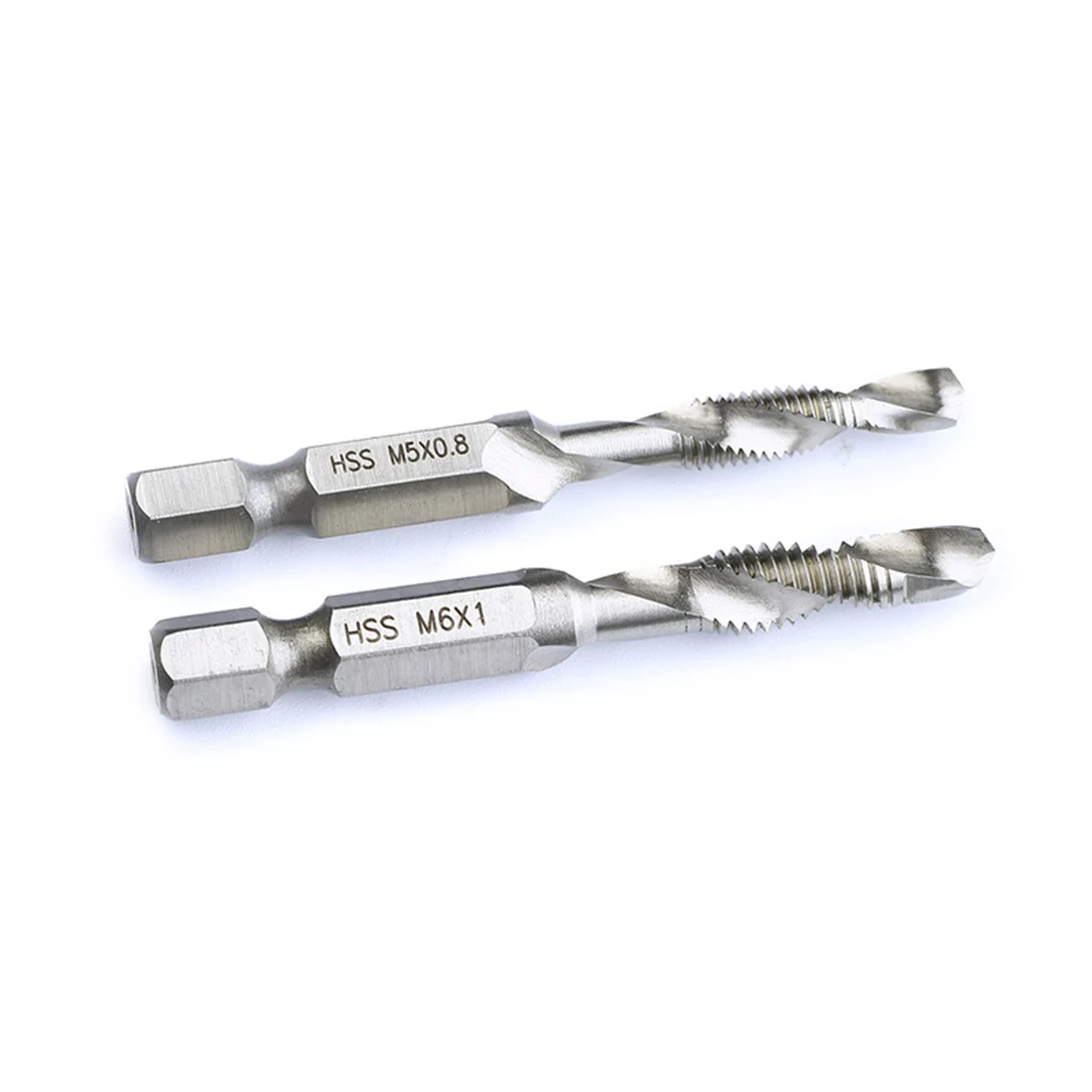 

1pc Hand Tap Drill 6pcs/set Hex Shank HSS Screw Spiral Point Thread Metric Plug Drill Bits M3 M4 M5 M6 M8 M10 Hand Tools
