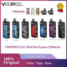 Комплект VOOPOO NAVI Pod 1500 мАч, встроенный аккумулятор и 3,8 мл Pod GENE. AI чип и электронная сигарета Vape Pod Kit VS Vinci/Vinci X/Pasito Kit