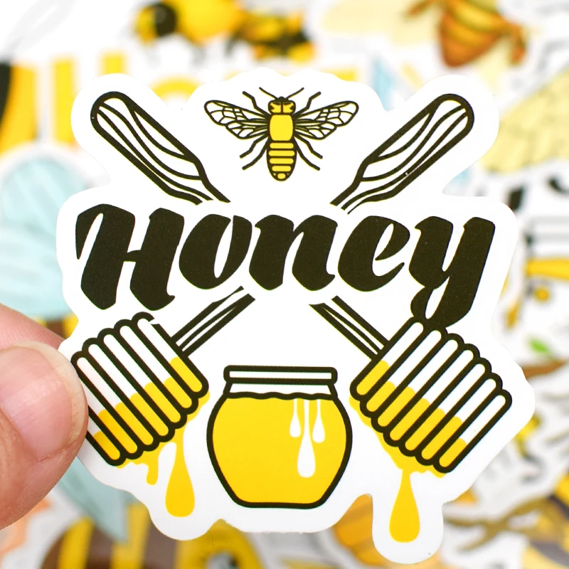 10/30/50pcs Set Of Beekeeping Stickers