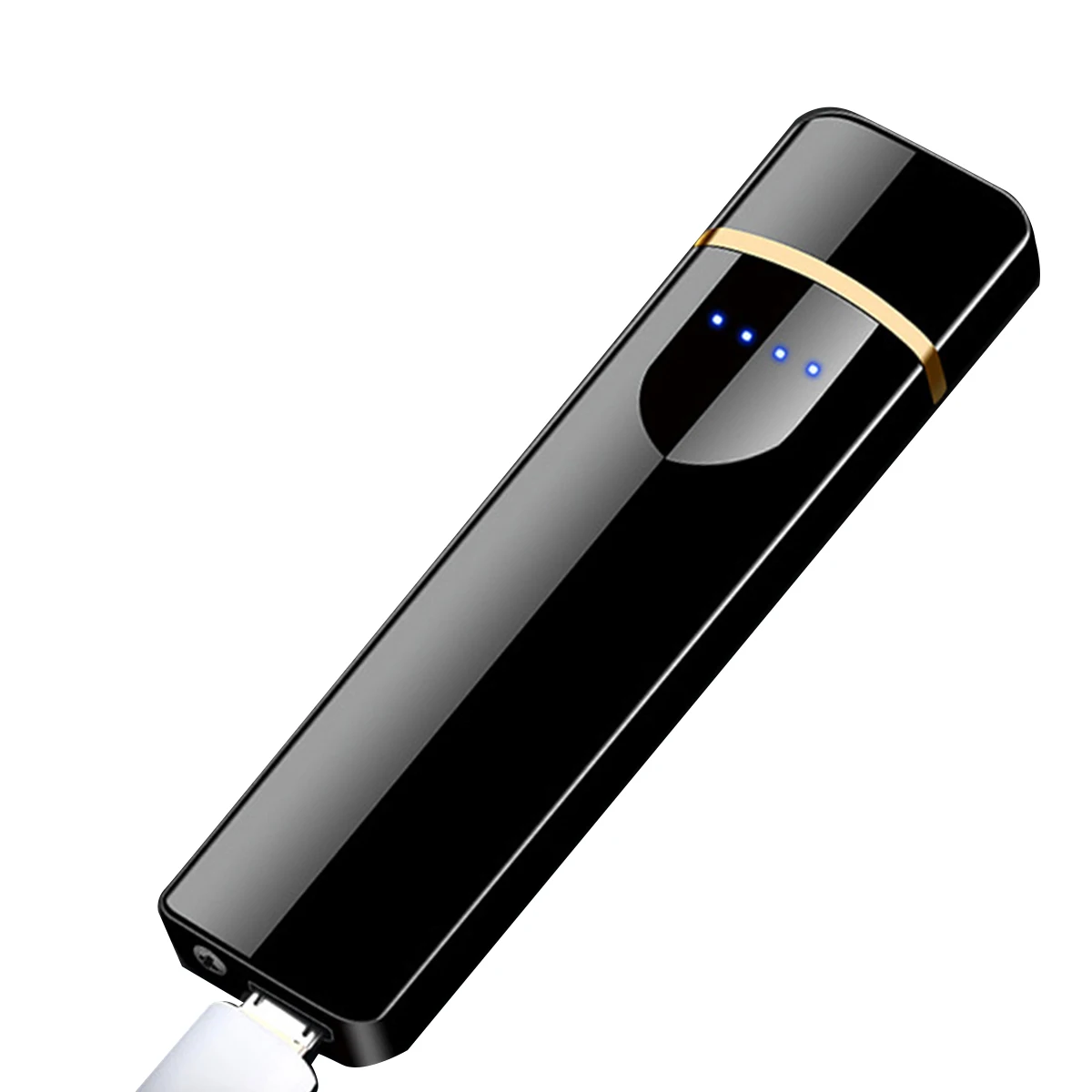 

Touch Sensor Cigarette Lighter USB Rechargeable Electric Flameless Dual-Side Cigarette Lighters 4 Indicator Light With USB Cable