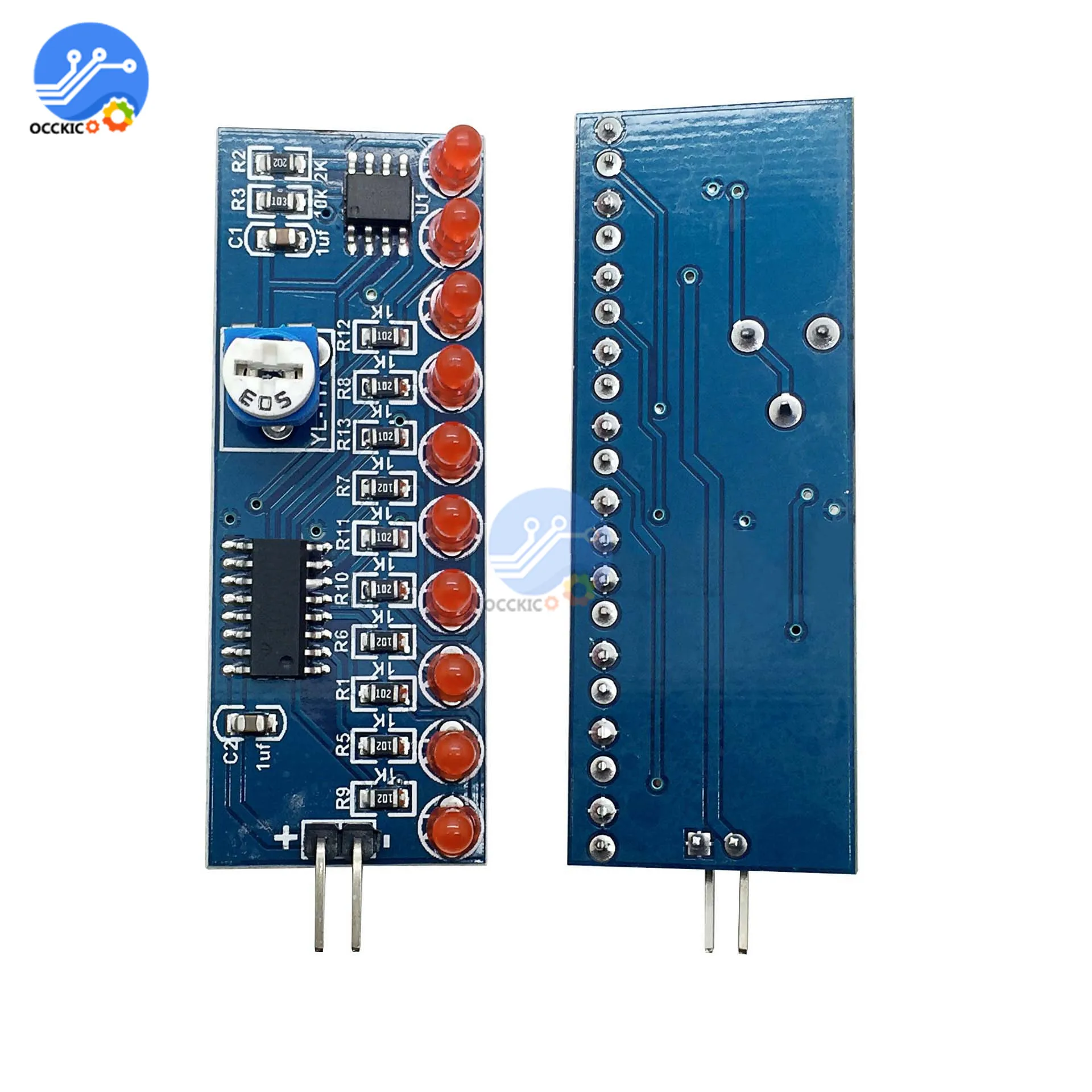 NE555 + CD4017 беговые светодиодные потоковые светильники электронный