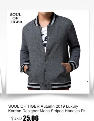 SOUL OF TIGER, новинка, корейская мода, мужские негабаритные куртки Harajuku, мужские повседневные пальто на молнии, зимняя теплая одежда с хлопковой подкладкой