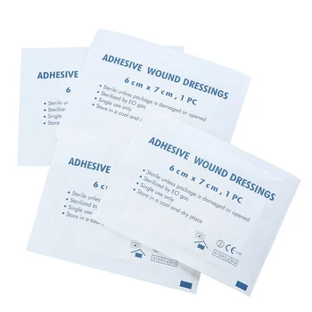 

20pcs Hypoallergenic Non-woven Medical Adhesive Wound Dressing Band Aid Bandage Large Wound First Aid Outdoor Gauze Piece