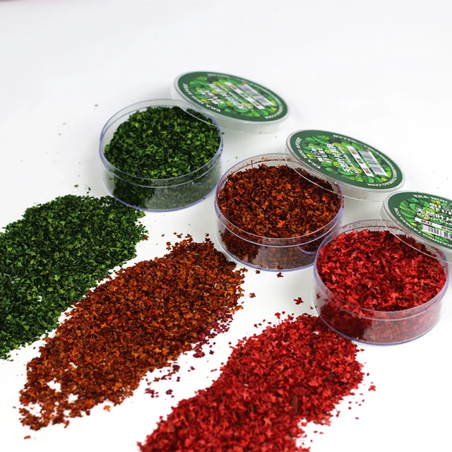 Military Model Leaves Diorama Grass Powder DIY Decoration Sand Table Building Materials Hobby Building Tools 1