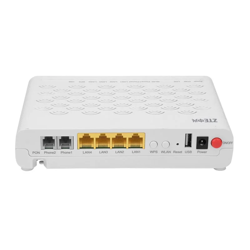 Волоконно-оптический модем FTTH Gpon Onu ZTE Telecom F660 V6.0 маршрутизатор 1GE + 3FE 1POTS Wi-Fi
