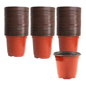 

150Pcs 10X9cm Plant Nursery Nursery Pots Round Small Flower Pots One-Time Thickened Succulent Planting Bracket