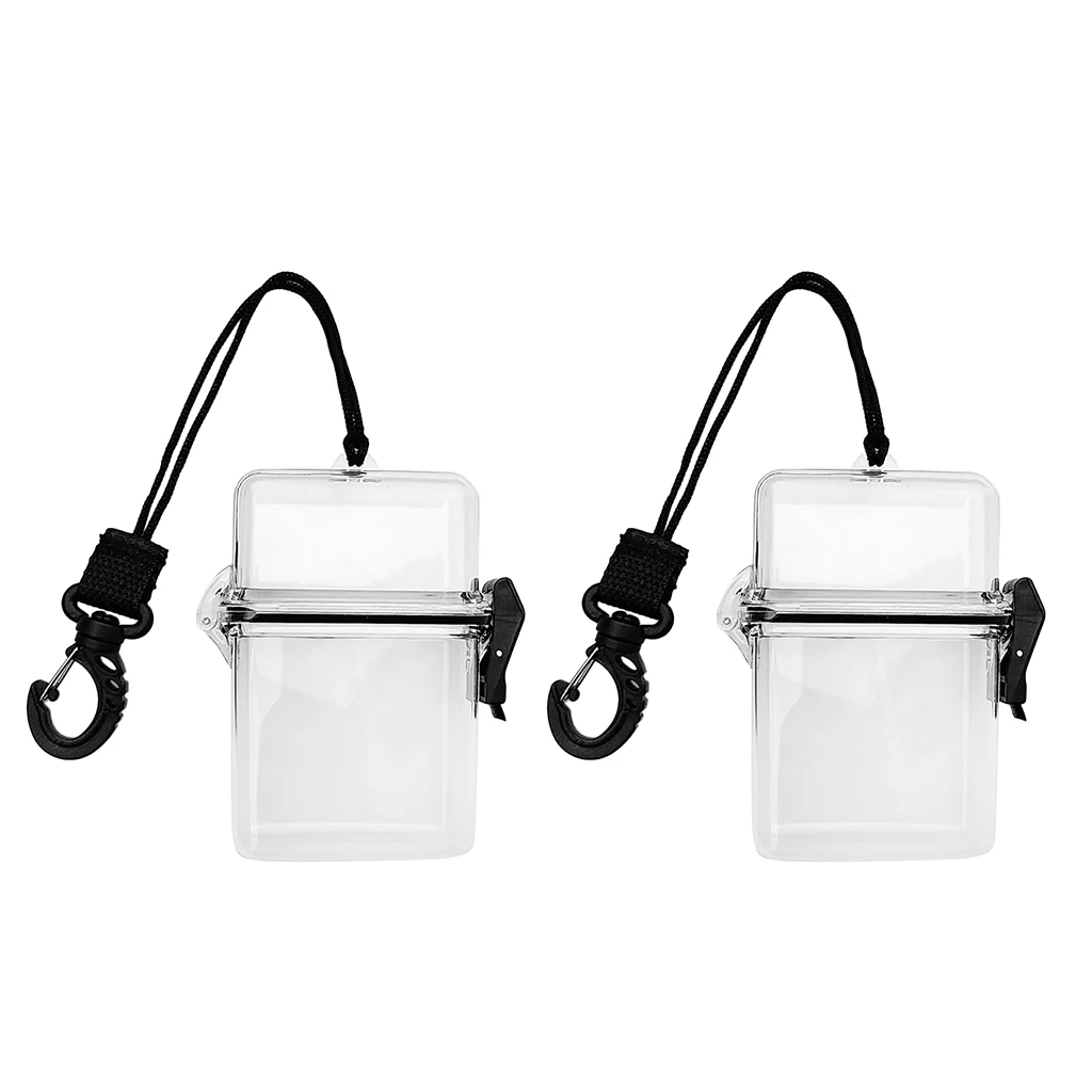 2pcs Ultralight Diver Waterproof Dry Box Container for Scuba Diving Kayaking