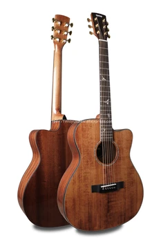 

Finlay 40" Electric Cutaway Acoustic Guitar,Solid Spruce Top/Mahogany Body, guitars china With Hard case,matt blue FG-A412C