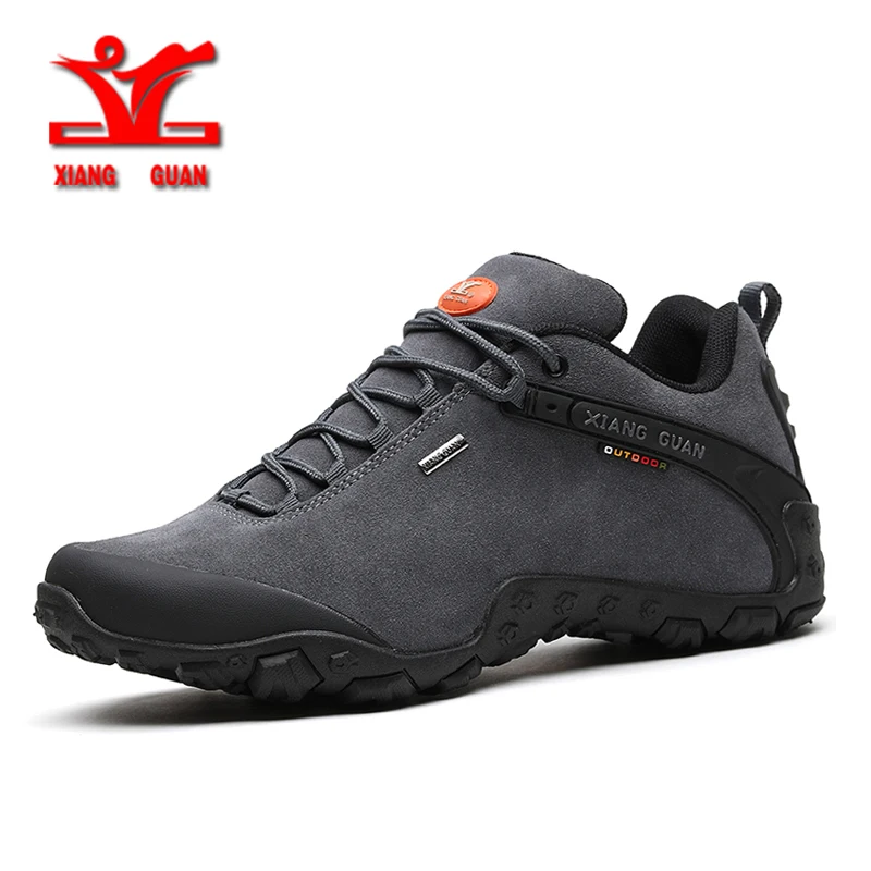 

XIANGGUAN men outdoor hiking shoes slip-resistant hiking Sneaker man waterproof outdoor sports shoes high quality big size 39-48