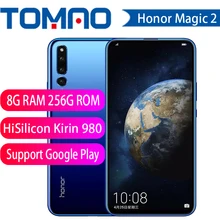 Honor Magic 2, Magic2, смартфон Kirin 980, 8 ГБ ОЗУ, 128 Гб ПЗУ, четыре ядра, 6,39 дюймов, экран, отпечаток пальца, ID, 3500 мАч