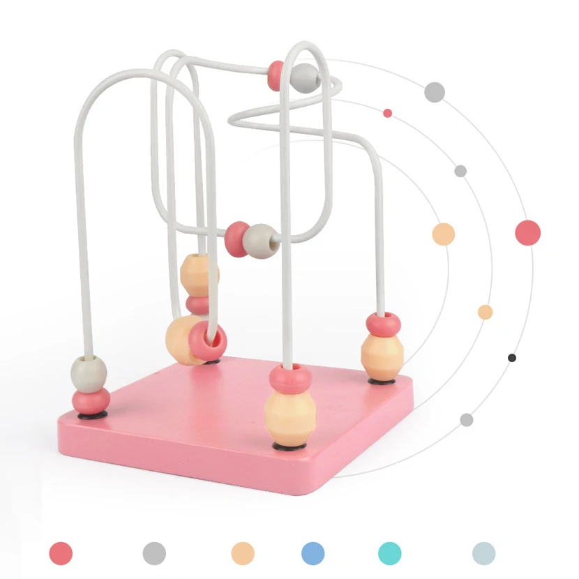 Pink-B Детские Обучающие деревянные игрушки Монтессори головоломка раннее образование стук на пианино игрушки Детские восьмицветные пианино деревянные игрушки - Цвет: Pink-B