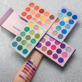 

60-Color Eyeshadow Palette 4-Layer Shimmer Highly Pigmented Colorful Powder Long Lasting Eye Shadow Makeup Pallet