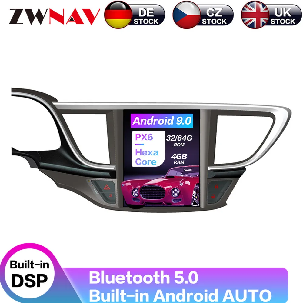 

Carplay DSP Android 9.0 PX6 Vertical Tesla Radio Screen Car Multimedia Player Stereo GPS Navigation For Buick Excelle XT 2015