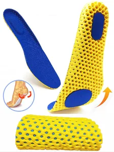 Стельки для обуви из пены с эффектом памяти, сетчатые Дышащие стельки для бега, ортопедические стельки для мужчин и женщин