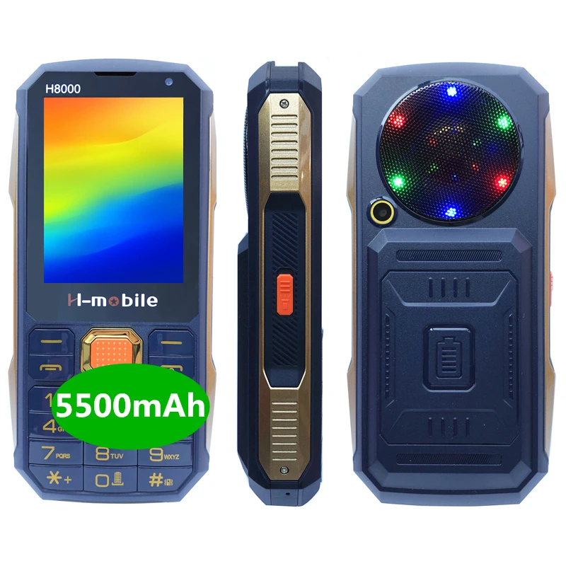 Реальный 5500mAh банк питания Quad Sim мобильный телефон 2 8 дюймов 4 sim-карты в режиме