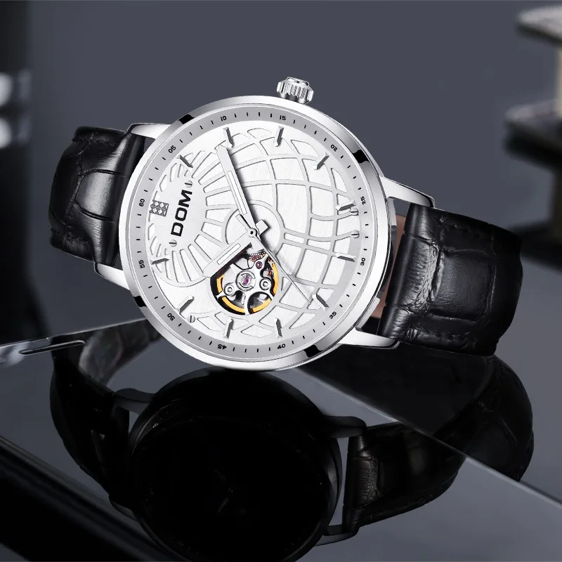 

Hollow out Analog Watch OEM Processing Gift Customization DOM Watrproof Watch Casual MEN'S Watch M-8100