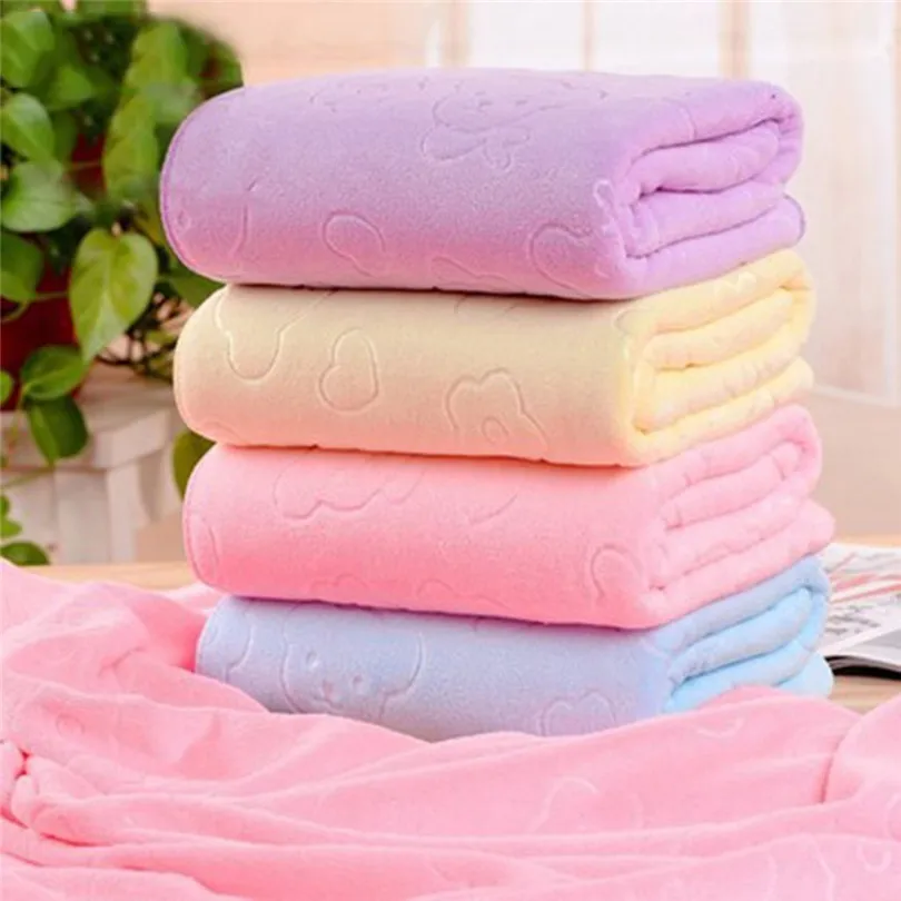 bath towels for adults Large Bath Towels Superfine Fiber Embossed Bath Towel Made of Soft Cotton 27.6 x 55 inch#3O2