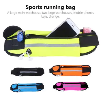 

Fashion Running Bag Hip Belt Bags Diving Material Headset Tourism Run Mountaineering Waist Bags Camping Money Earphone Hole