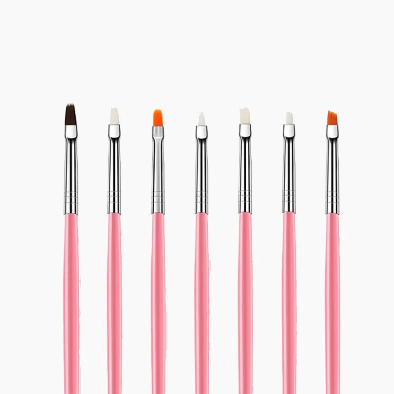 Professional Gel Acrylic Nail Tools Set Painting Liner Design Tips Dust Powder Nails Brush Gel Art Polish Kit Pen Manicure