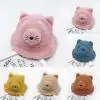 Autumn And Winter children's Warm Hat Cartoon Cat Fisherman Season Thickened Basin Sun Visor | Детская одежда и обувь
