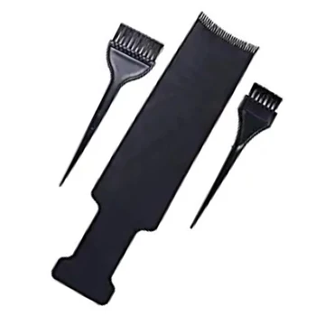 

Black Plastic Professional Hair Coloring Dyeing Board Comb with Brush Hair Styling Tools durable in use for Barber Hairdresser