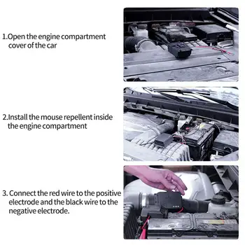 

Electronic Effective Vehicle Animal Repeller Car Engine Compartment Keep Rodent Marten Away Non-Toxic Mosquito