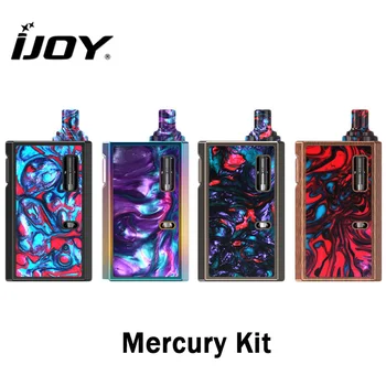 

Original IJOY Mercury Kit E Cig 12W Pod Kit with 2ml Cartridge 1100mAh Battery Resin Vaporizer for MTL nic-salt Vaping Vapor