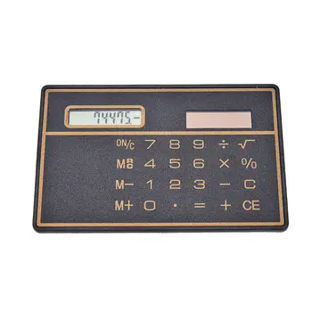 

Mini Slim Credit Card Solar Power Pocket Calculator Counter Calculating Machine