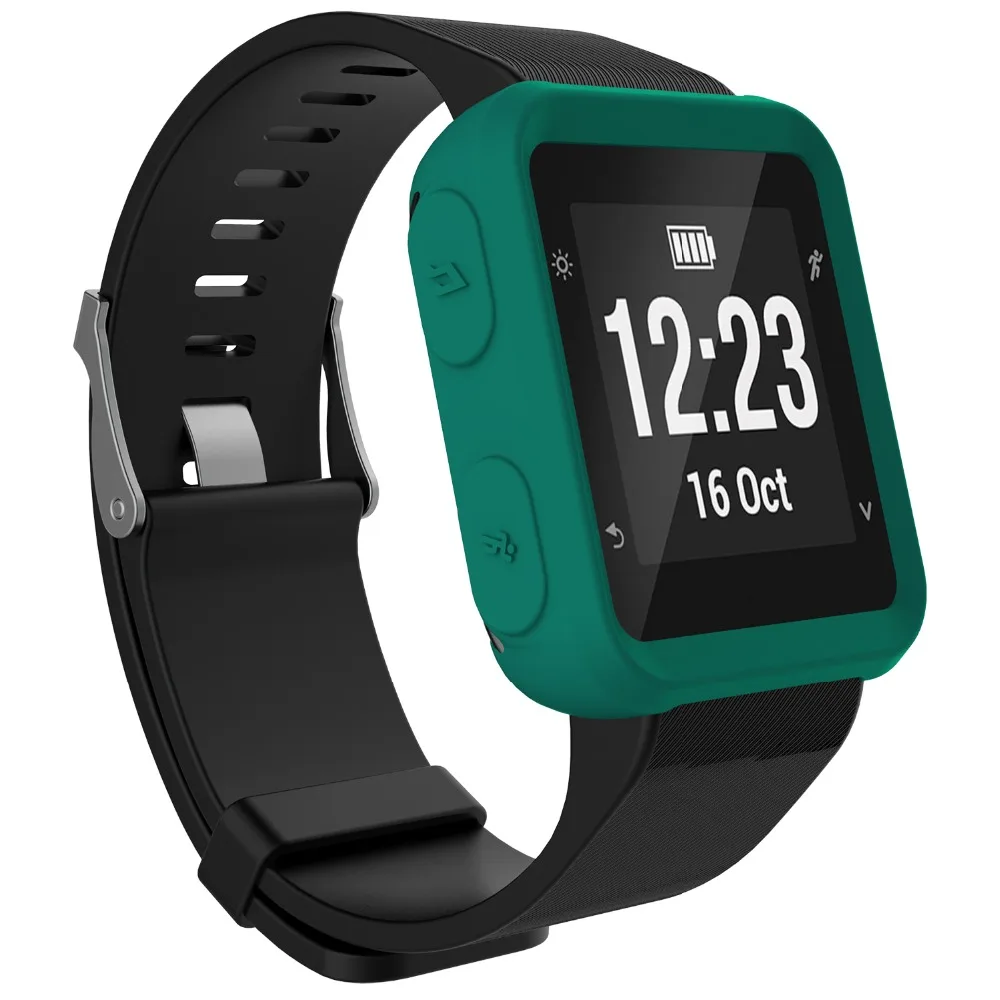Для Garmin Forerunner 35 защитный чехол силиконовый чехол+ закаленная пленка Смарт-часы браслет защитный чехол s Аксессуары
