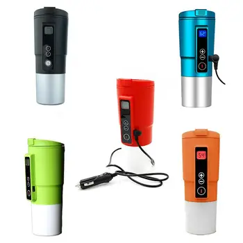 

12V Car Electric Smart Heated Coffee Mug Cup With Stainless Steel Cup Car With Temp Control Lcd Display