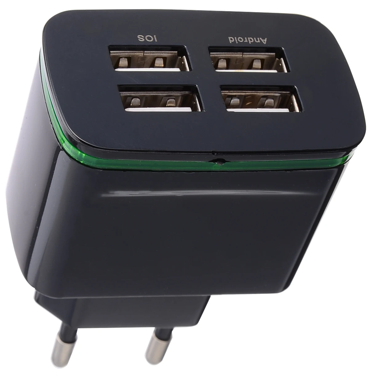 4 Port USB Wall Charger 5V 4A Power Plug Travel Adapter EU Plug 110-220V
