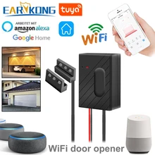 Abridor de porta de garagem de wifi, portão inteligente compatível com alexa echo google home smart life tuyasmart ios e android app