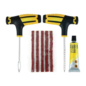 

Car Tire Repair Tool Tire Repair Kit Studding Tool Puncture Tubeless Auto Set Tire Tyre Accessories Garage Plug Car Bike V7L4