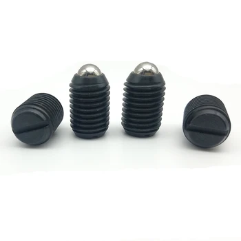

2pcs M16 Slotted bead positioning screws one word ball head spring plunger screw black color bolt 24mm-40mm length