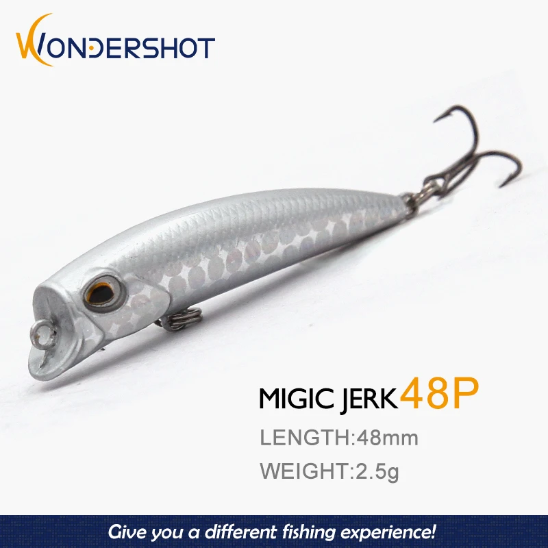 Wondershot B03 48 мм 2 5 г черные басы качественные профессиональные мини-попперы