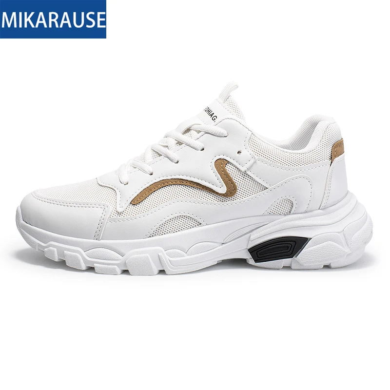 

Mikarause Men White Sneakers Mens Casual Shoes Man Breathable Air Mesh Sport Running Sneaker Male Fashion Tenis Shoes For Men