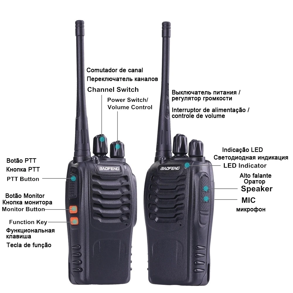 baofeng bf 888s 888 для рация автомобильная портативная cb рации ham радиостанция трансивер