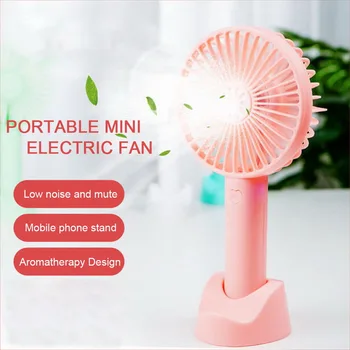 

Summer Portable Handy Fan Mist Sprayer USB Rechargeable Air Cooler For Shopping Travel Office USB charge