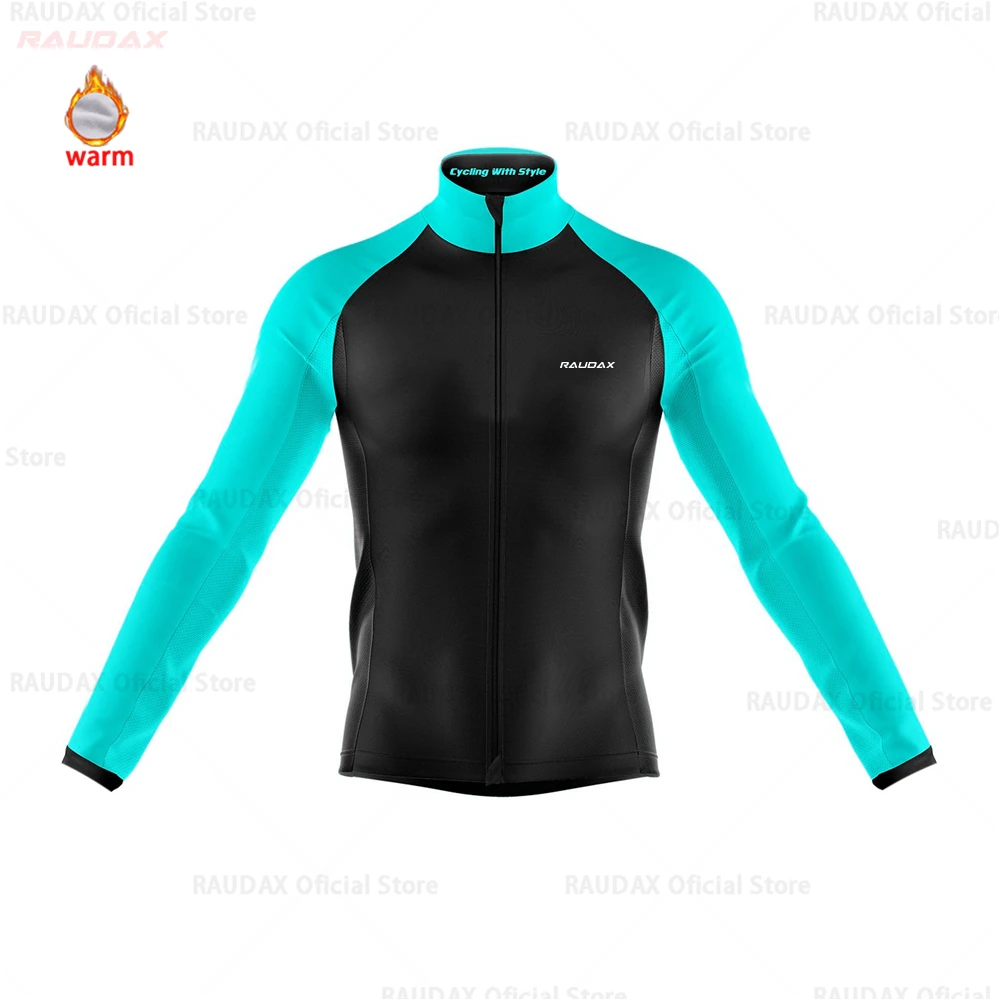 Мужская Джерси для велоспорта Pro Team raudax зимняя флисовая одежда для велоспорта MTB велотрусы Ropa Ciclismo триатлон - Цвет: jersey only