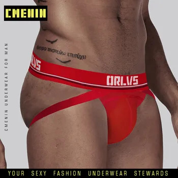 

Ins Style Letter cotton Soft CMENIN Gay Men Sexy Underwear Thong Men Jockstrap Gay thongs Mens Thongs And G strings OR405