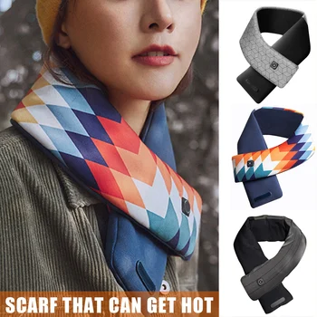 

USB Smart Self Heating Scarf Neck Protection Winter Electric Heating Cold Resistance Warm Scarf Unisex XIN-Shipping