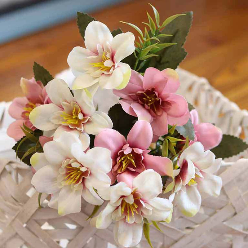 

Artificial Flower Silk Bouquet Delphinium Violet Hyacinth Home Decoration