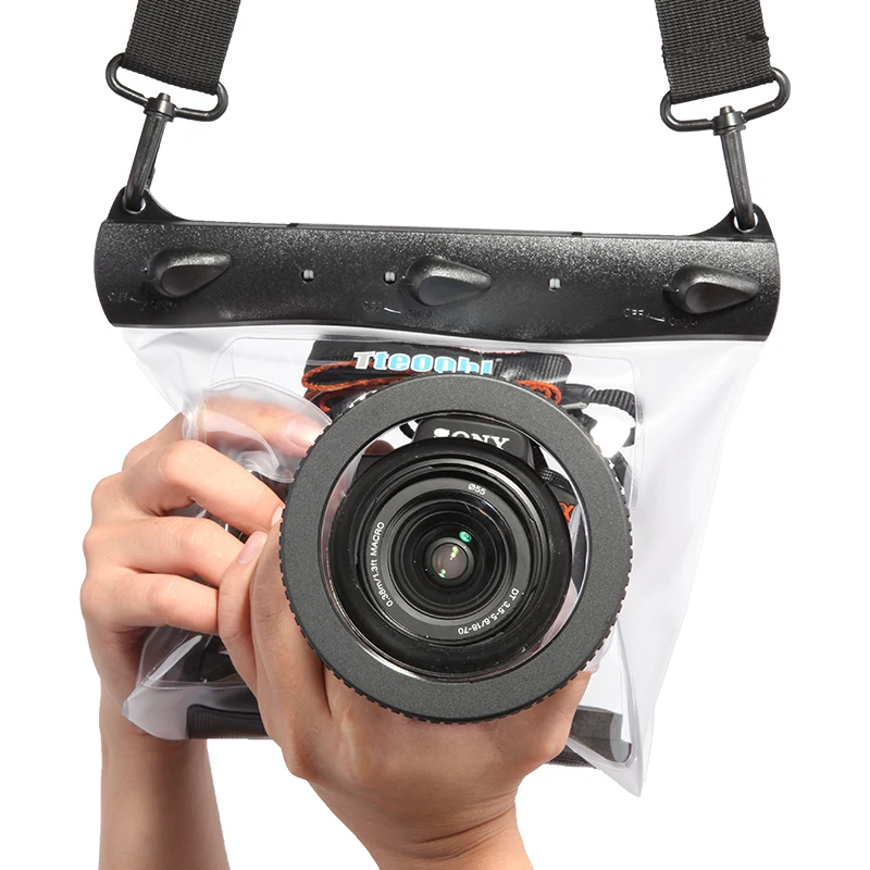 Universial GQ-518M/L 20m Underwater Diving Camera Housing Case Pouch Camera Waterproof Dry Bag for Nikon Canon Sony Camera Bag Universial GQ-518M/L 20m Underwater Diving Camera Housing Case Pouch Camera Waterproof Dry Bag for Nikon Canon Sony Camera Bag