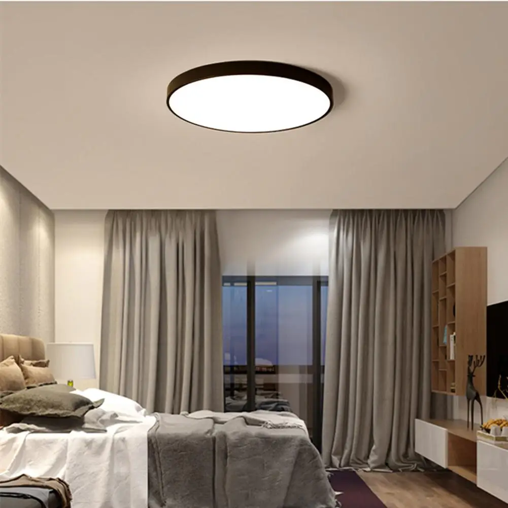 

DishyKooker 20W 5CM Thin LED Black Shell Round Ceiling Lamp for Home Decoration