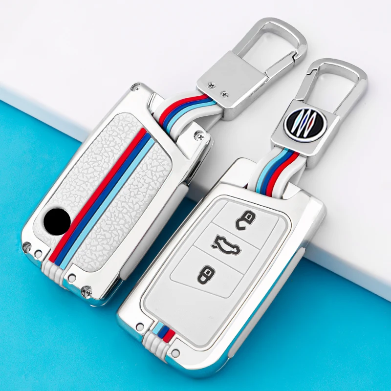Fob della protezione della copertura della cassa chiave dell'automobile in lega di zinco per VW Volkswagen Passat B8 Magotan Golf per Skoda Kodiaq Superb A7 accessori 9 Fob della protezione della copertura della cassa chiave dell'automobile in lega di zinco per VW Volkswagen Passat B8 Magotan Golf per Skoda Kodiaq Superb A7 accessori - H9385f7322f964c9a89029e9e25bce241H