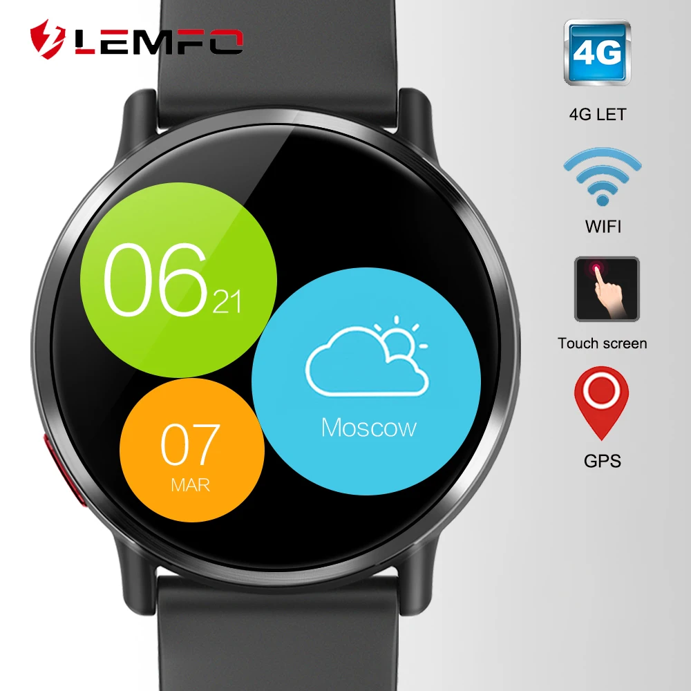 LEMFO LEM X Android Smart Watch Phone 4G LTE 1GB +