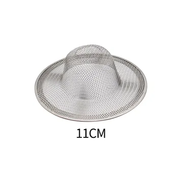 ท่อระบายน้ําสแตนเลสอ่างล้างจาน Strainers ห้องน้ํากรองผมห้องครัวอุปกรณ์อาบน้ําท่อระบายน้ําชั้นสุทธิผม Blocking กรอง 10